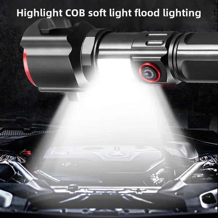 LED rechargeable flashlight torch