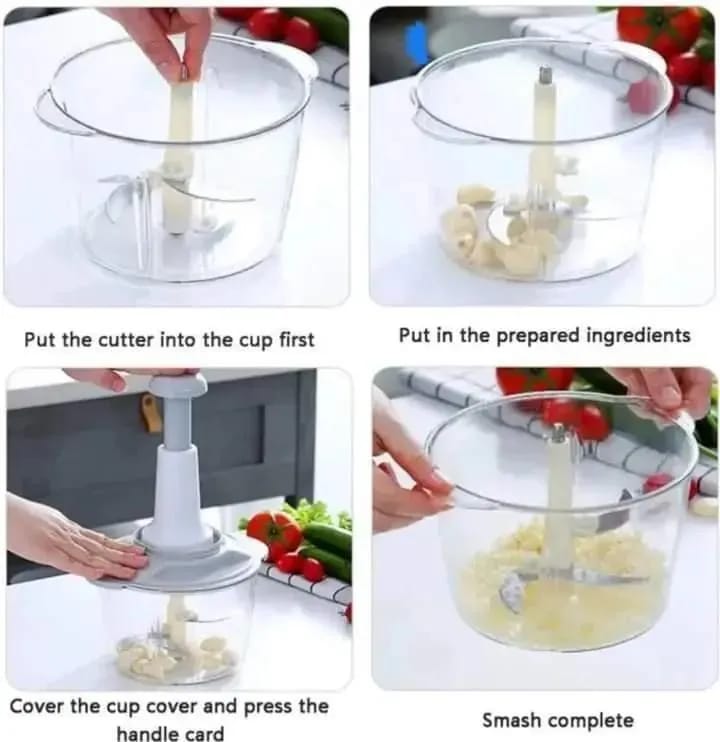 Manual Food Chopper & Vegetable Cutter