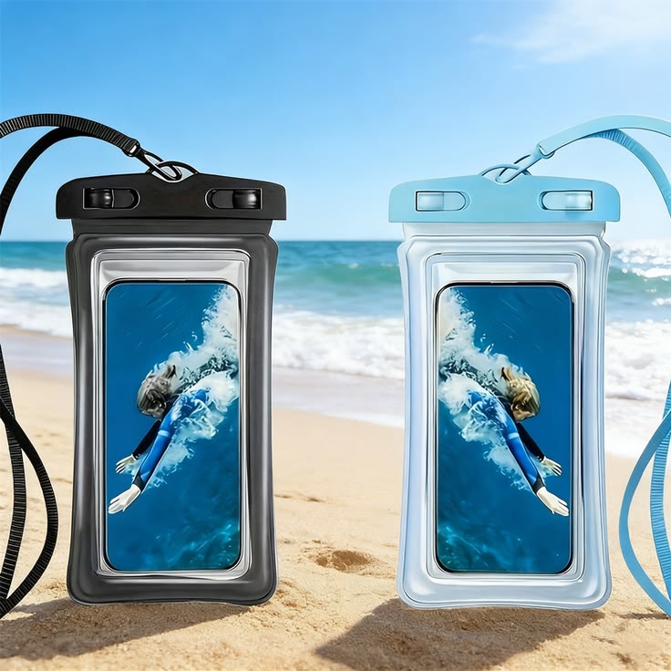 Mobile waterproof cover for swimming