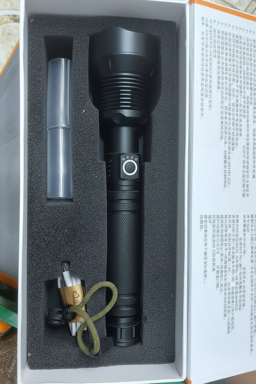 Rechargeable LED Flashlight Torch  Super Bright & Portable