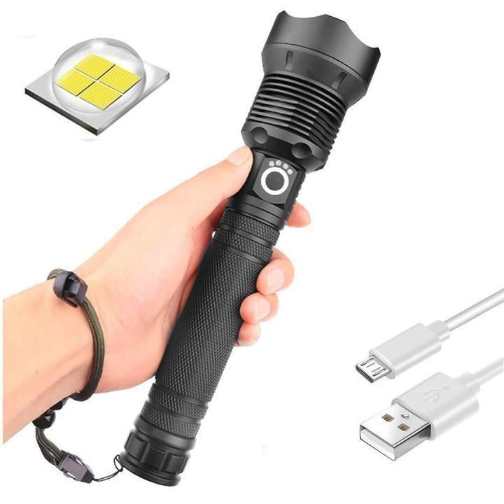 Rechargeable LED Flashlight Torch  Super Bright & Portable