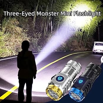 3-Eye Monster Mini Torch – Super Bright Triple LED Flashlight