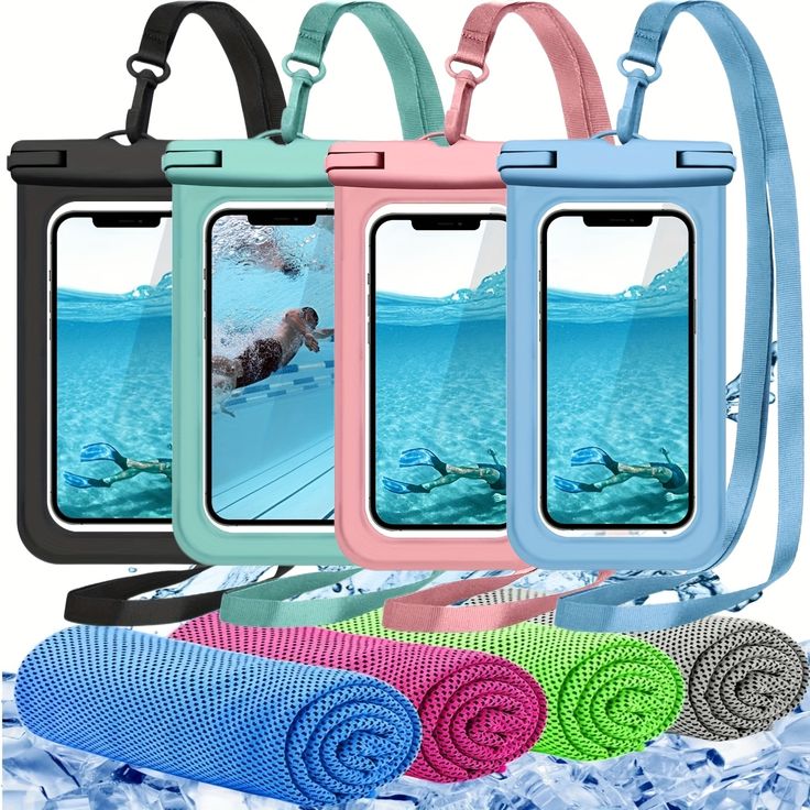 Mobile waterproof cover for swimming