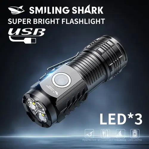 3-Eye Monster Mini Torch – Super Bright Triple LED Flashlight